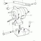 230B Alternator and installation components