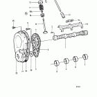 430B Camshaft and valve mecanism: b