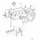 431A Cylinder block and flywheel casing: c