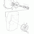 570A Flywheel casing, primary shaft and clamp ring kit,      ...