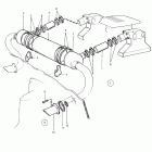 740A Silencer and exhaust line earlier model: 854511