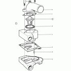 740B Thermostat housing for cooling system with heat exchange...