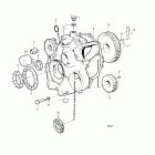 2001 Timing gear casing and gears: a