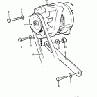2001BG Alternator with installation components