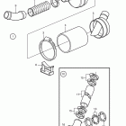AD31P-A Water cooled silencer and exhaust line
