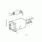 AD41A Oil cooler with installation components: c