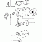 AD41B Engine with installation components: d