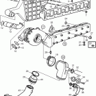 AD41P-A Induction and exhaust manifold