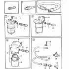 AQ131A Fuel filter and connecting components