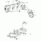 AQ145B Induction- and exhaust manifold