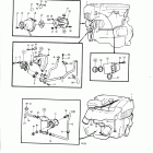 AQ151C Cooling system, induction- and exhaust manifold: c