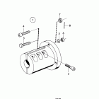 AQ165A Coupling flange for reverse gear with 4'' prop...