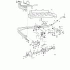 AQ170C Cooling system, induction- and exhaust manifold: d