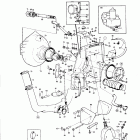 AQ200D Connecting components aq drive unit 280 power trim