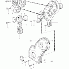 AQAD30A Timing gear casing and gears