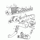 AQAD41A Inlet and exhaust manifold and installation components: ...