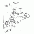 AQAD41A Heat exchanger with installation components: b