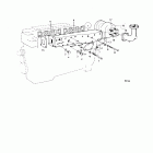 AQD70CL Exhaust manifold and installation components: b