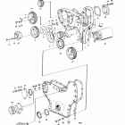 AQD70D Timing gear casing and gear