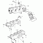 BB140A Induction- and exhaust manifold: c