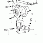 BB145A Alternator and installation components: b