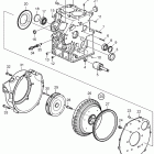 D1-13B Cylinder block and flywheel housing