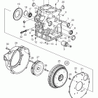 D1-13F Cylinder block and flywheel housing