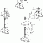D1-20F Engine suspension for reverse gear