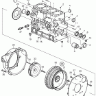 D2-40F Cylinder block and flywheel housing