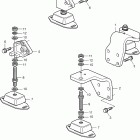 D2-40F Engine suspension for reverse gear
