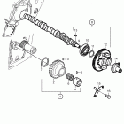 D2-55C Camshaft and gears