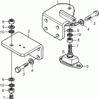 D2-75A Engine suspension for reverse gear