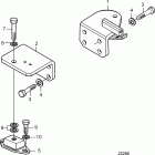 D2-75F Engine suspension, sail boat drive unit