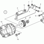 D3-110I-A Mounting kit, extra alternator