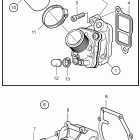 D3-130A-C Water pump and installation components