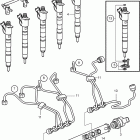 D3-220A-D Fuel injector and delivery pipes