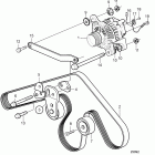 D4-225A-B Alternator with installation parts. sn2004029745-
