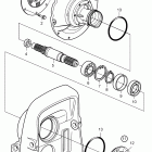 D4-225A-C Flywheel housing and primary shaft