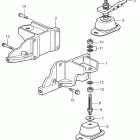 D4-225I-B Engine mounting, earlier production
