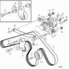 D4-225I-C Alternator with installation parts. sn-2004029744