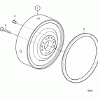 D5A-A T Flywheel for sae 10''  /  11,5''