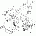 D5A-A T Heat exchanger and thermostat housing