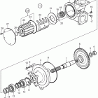 D16C-A MH Sea water pump for heat exchanger, components
