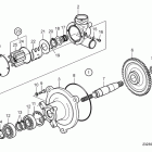 D16C-A MH Sea water pump for keel cooling, components
