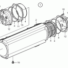 D16C-A MG Heat exchanger, components
