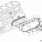 D16C-A MG Oil cooler, engine