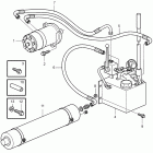D5A-A TA Starter motor, hydraulic, right