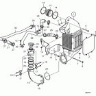 D13B-A MP Charge air cooler front with connection