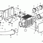 D13B-A MP Charge air cooler rear with connection