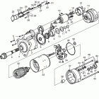 D12D-C MH Starter motor, components